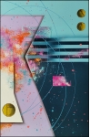 SPECTRUM XII 120x80 cm NOWOCZESNY OBRAZ NAMALOWANY NA PŁÓTNIE